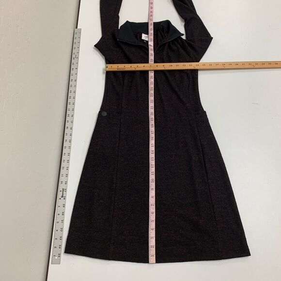 Cabi Dress Womens XXS 2XS Black Plum Cuddle Snap Pockets Long Sleeve Sweater - Picture 8 of 14